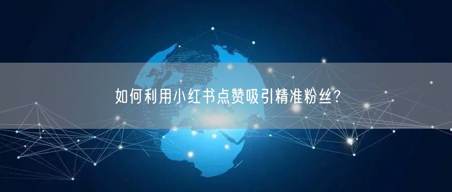 如何利用小红书点赞吸引精准粉丝？
