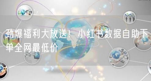 劲爆福利大放送！小红书数据自助下单全网最低价