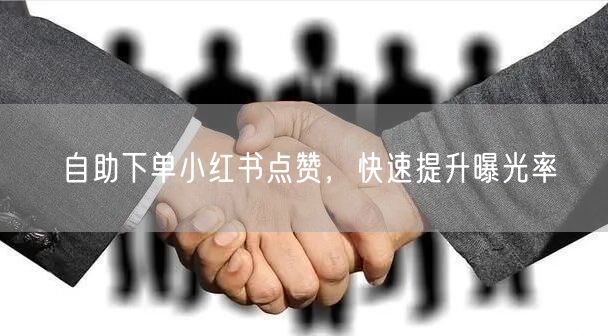 自助下单小红书点赞，快速提升曝光率