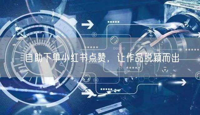 自助下单小红书点赞，让作品脱颖而出