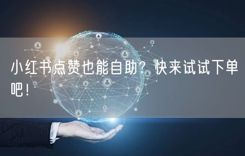 小红书点赞也能自助？快来试试下单吧！