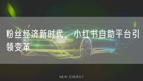 粉丝经济新时代，小红书自助平台引领变革