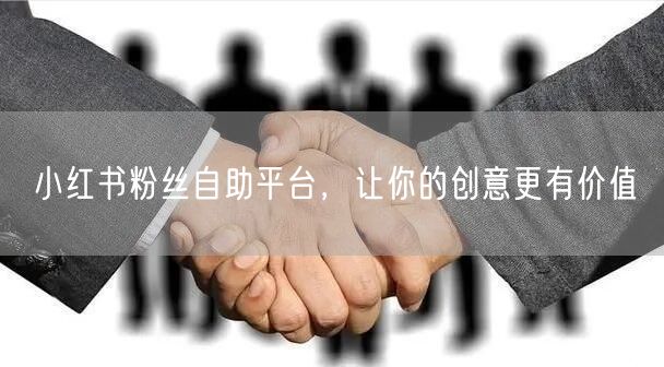 小红书粉丝自助平台，让你的创意更有价值