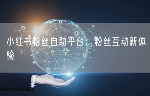 小红书粉丝自助平台：粉丝互动新体验
